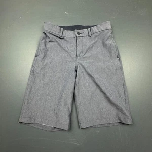Nike Golf Shorts Boys Size Large Gray Dri-Fit Stretch Chino Performance Athletic - Picture 1 of 14
