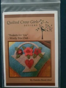 Quilted Crow Girls Designs Baskets For You Wooly Bits Club By Deirdre B preowned - Foto 1 di 2