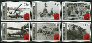 GIBRALTAR - 2015 MNH "World WAR I - Ships, Tanks, Airplanes" Complete Set ! - Picture 1 of 1