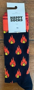 1 Paar Happy Socks, Größe 41-46. Motiv: Feuer - Bild 1 von 2