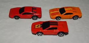 Hot Wheels Ferrari 308 & Testarossa Micro Racers ~ Mini Formula Racer Lot of 3 - Picture 1 of 5
