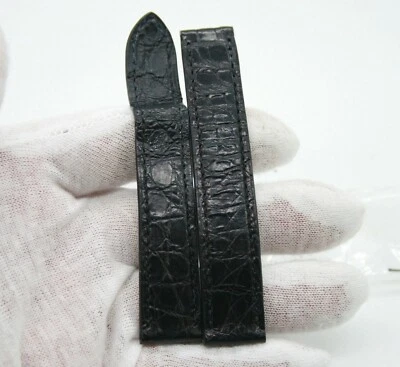 %100 CORREA RELOJ CARTIER CUERO NEGRO ORIGINAL KD25GE33 17,75x16,15mm, 100x95mm Foto 1 de 4