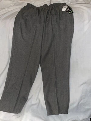 BRIGGS  NEW  YORK Pull-On  Elastic  Pants Gray Plus Size 20 NWT  - Image 1 of 4