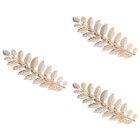 Set of 3 Bride Miss Hair Barrettes for Golden Accessories