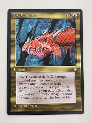 Fire Covenant  MTG 1995 ICE AGE  Vintage  Uncommon  MP - Image 1 of 4
