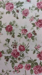 Vintage Rose Fabric on Light Pink Background - 110cm x 105cm