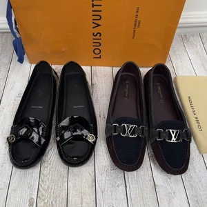 Lote de 2 Mocasines Louis Vuitton Para Mujer 36/36.5 Parklane Oxford Mocasines Planos - Imagen 1 de 20