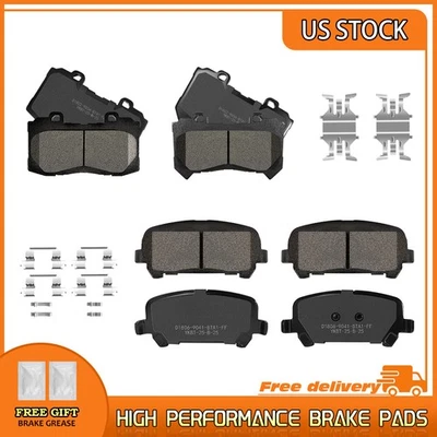 Front & Rear Ceramic Brake Pads For 2015-2020 Chevrolet Colorado GMC Canyon - Image 1 of 4