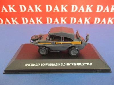 Die cast 1/43 Modellino Auto Volkswagen Schwimmwagen Closed Wehrmacht Germany 44 - Immagine 1 di 4