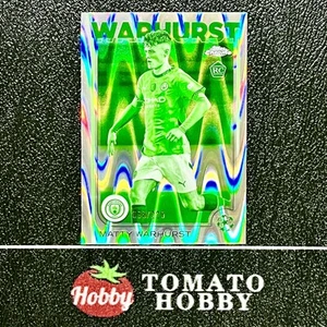 TOPPS CROMO UEFA 2024-25 MATTY WARHURST RC/225 VISIÓN NOCTURNA REFRACTOR DE RAYOS MCI - Imagen 1 de 2