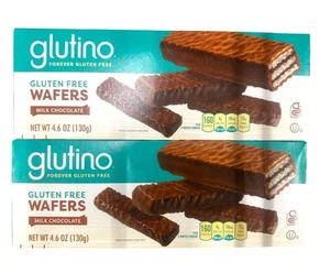 Cialde Glutino Cioccolato al Latte Senza Glutine / 4,6 oz 2 Scatole - Spedizione Gratuita  - Foto 1 di 2