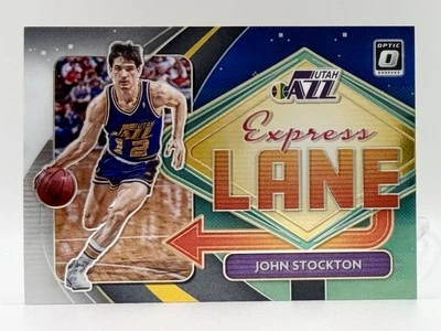 Donruss Optic Express Lane #2 2020-21 John Stockton Utah Jazz Foto 1 de 2