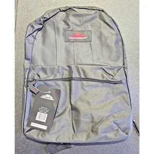 Trailmaker Classic Lightweight Backpack School Travel Bag 16.5" Bookbag Black - Picture 1 of 8