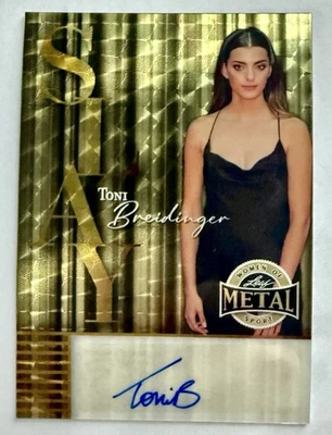 2025 Leaf Women of Sport TONI BREIDINGER Liquid Fire Gold Super Prismatic 1/1 - Изображение 1 из 2