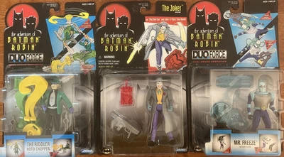 Adventures of BATMAN and ROBIN: MR. FREEZE, RIDDLER, JOKER action figures (new) - Image 1 of 4