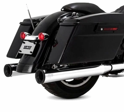 Vance & Hines Eliminator 400 Slip-On Exhaust CHROME 09-24 Harley Tri Glide Trike - Image 1 of 4