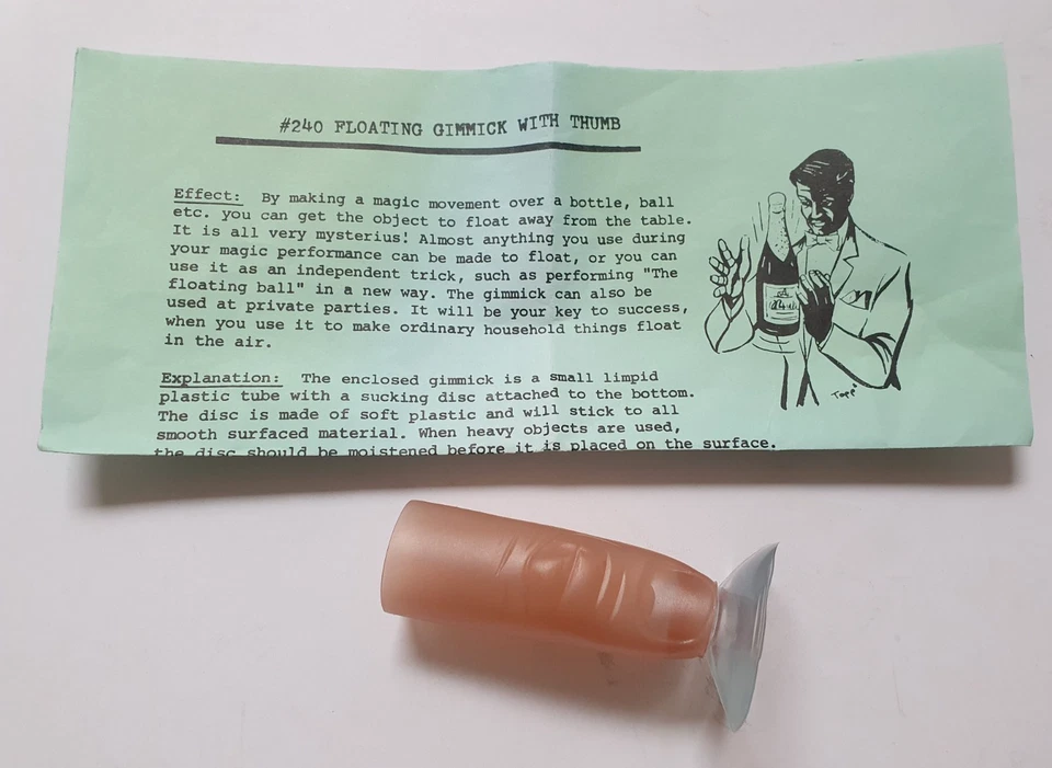 FLOATING BOTTLE THUMB TIP - Comedy Stage Magic Trick - Image 1 of 1