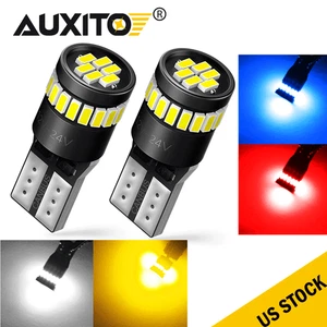 2X Super Bright T10 Wedge 24-SMD LED Light bulbs W5W 2825 158 192 168 194 AUXITO - Picture 1 of 17