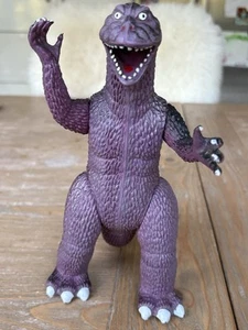 Vintage Godzilla Figure 9” Tall Purple/Black 1980s Unbranded VGC - Picture 1 of 6