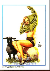 HOLLYWOOD PIN-UPS - Marilyn Monroe Chase Card M4 - Earl Moran - Picture 1 of 2