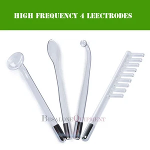 Neu Hochfrequenz 4 Elektroden Relaxation Argon Neon Gas Glasröhre Hautpflege - Bild 1 von 9