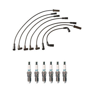 Denso Wire Set 7mm and 6 Iridium TT Spark Plugs 0.04 Kit For Chevy GMC 4.3L V6
