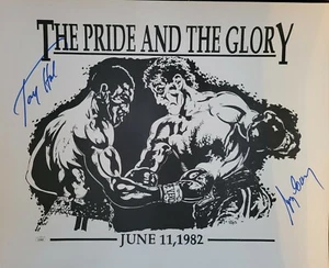 Larry Holmes & Gerry Cooney signed 16x20 The Pride and the Glory Print JSA coa - Picture 1 of 1