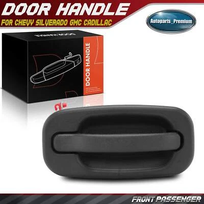 Maçaneta externa texturizada preta do passageiro dianteiro para Chevrolet Silverado GMC - Imagem 1 de 4