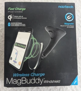 NAZTECH Magbuddy Windshield Wireless Car Charger & Car Phone Holder - NEW - Picture 1 of 2