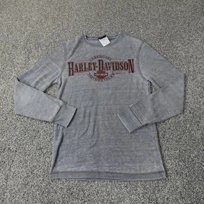 Harley Davidson свитер женщин маленький серый мотоциклиста толстовка Индиана - Изображение 1 из 4