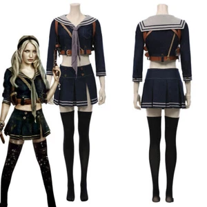 Sucker Punch Cosplay Costume Halloween Full Set Party Uniform Skirt Women Dress - Picture 1 of 13