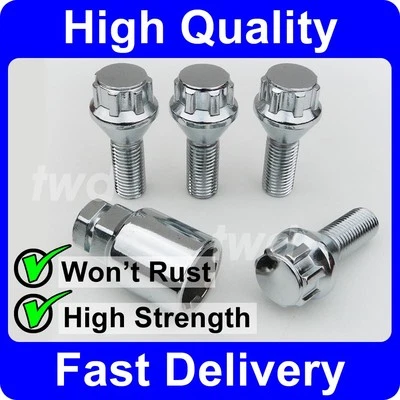 ALLOY WHEEL LOCKING BOLTS FOR VAUXHALL ASTRA (M12x1.5) STUD SCREW LUG NUTS [H0b] - Image 1 of 4
