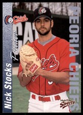 2000 MultiAd Midwest League Nick Stocks Peoria Chiefs #NIST