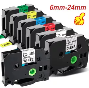 TZe Schriftband 12mm 9mm für Brother P-Touch PT-H100LB E100 1000 TZe-231 TZE-335 - Bild 1 von 40