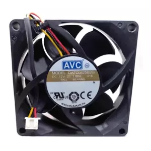 DATC0825B2G 8cm 8025 12V 1.60A 3-wire high air volume cooling fan - Picture 1 of 5