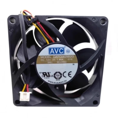 DATC0825B2G 8cm 8025 12V 1.60A 3-wire high air volume cooling fan - Image 1 of 4