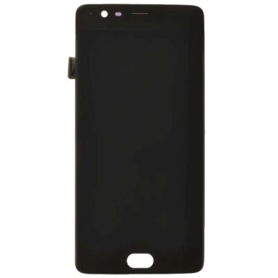 LCD Digitizer Frame Assembly for OnePlus 3 Black Front Glass Touch Screen Repair - Image 1 of 2