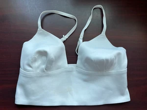 Free People Sage Longline Bralette WOMENS SIZE S SMALL WHITE NEW - Picture 1 of 3