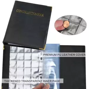 480 Pocket Coins Storage Book high-capacity Collection Album Folder Money Holder - Picture 1 of 11