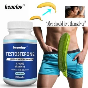 Testosteron Booster, Libido & Stamina, Muscle Gain 120 Capsules - Picture 1 of 11