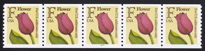 2518 Flower "F' Rate coil PNC5 Plate 2222 Unused NH - Image 1 of 2