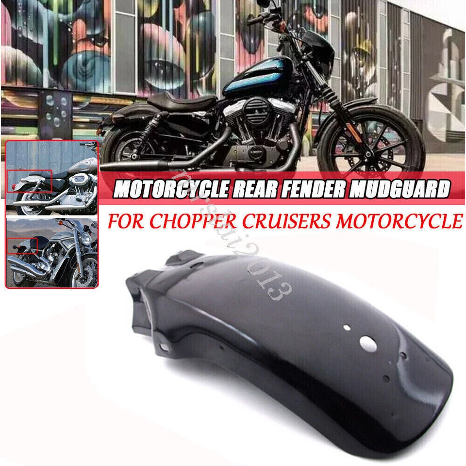 Guardabarros trasero universal de metal para motocicleta para Honda Kawasaki Yamaha Foto 1 de 4