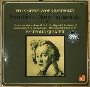 Mendelssohn Complete String Quartets Vol.2 BARTHOLDY QUARTET Orig BASF 2 LP NM - Picture 1 of 5