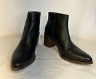 Seychelles Women’s ‘For the Occasion’ Ankle Boots Black Leather Sz 8 Block Heel