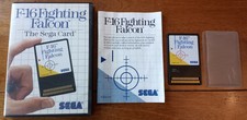 SEGA MASTER SYSTEM SMS Card F-16 Fighting Falcon Complete In Box CIB Game+Manual
