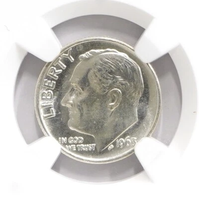 1963 (P) Roosevelt Dime NGC MS-66 - Image 1 of 4