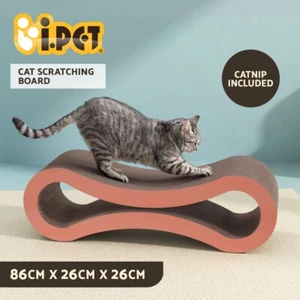 i.Pet Cat Scratching Board Scratcher Cardboard Kitten Indoor Climbing Bed Catnip - Picture 1 of 6
