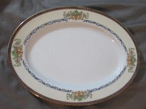 NORITAKE PORZELLAN JAPAN ovale Servierplatte Blume Biarritz Pat. 78047 11" x 8 3/4" - Bild 1 von 4