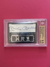 Mickey Mantle 2006 Topps Sterling Moments Auto Autograph Jersey HR #1 BGS 9.5