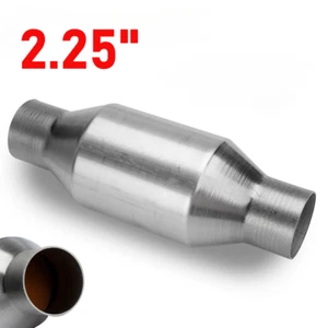 Universal 2.25" Sport Cat Catalytic Converter High Flow 400 Cell Stainless Steel - Picture 1 of 11